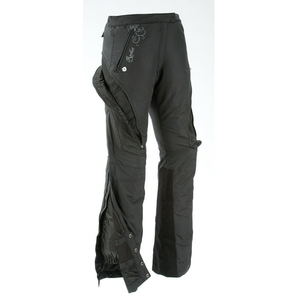 Black, Small Joe Rocket Alter Ego Womens Motorcycle Riding Pants